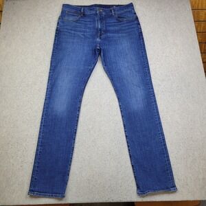 Vineyard Vines Dark Wash Jeans Mens 36x34 Blue Straight Fit Denim Fabric Preppy